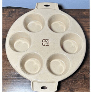 Vintage LittonWare Microwave Oven Cookware 6 Cupcake Muffin Pan 39284 1970's